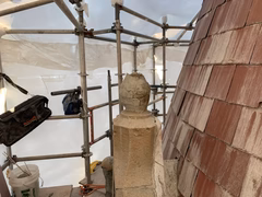 Damaged Finial on Craigdarroch Tower